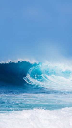 Breaking Wave Ocean Sea Day Nature Android wallpaper