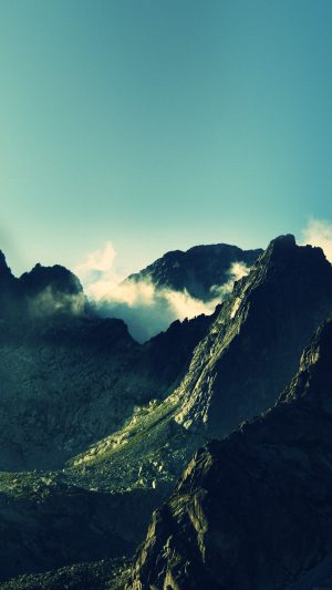 Breath Taking Mountains Sky High Nature Android wallpaper