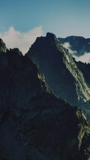 Breath Taking Mountains Zoom Sky High Nature Android wallpaper