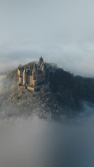 Castle Sky Cloud Dream Fantasy Art Nature Android wallpaper