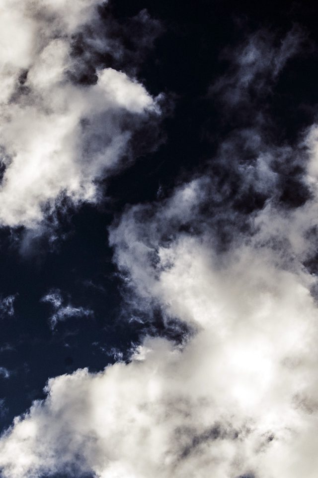 Cloud Dark Blue Sky Nature Summer Android wallpaper