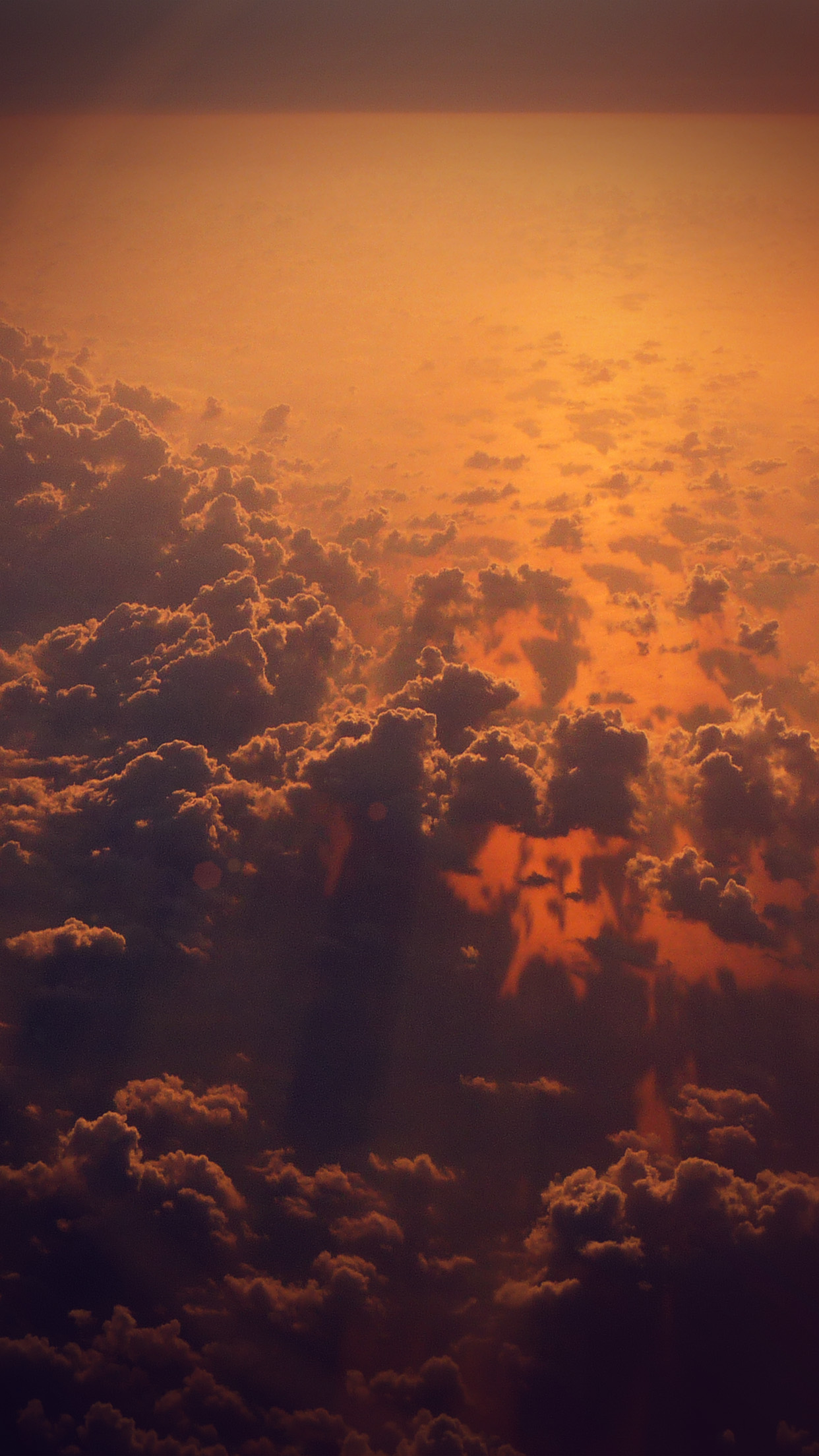 Cloud Nine Sky Fly Sunset Red Nature Flare Android wallpaper