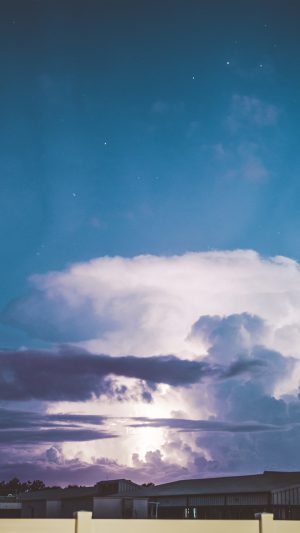 Cloud Sky Blue Nature Android wallpaper