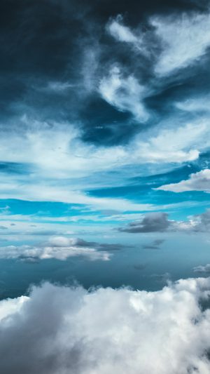 Cloud Sky Nature Blue Android wallpaper