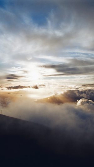 Cloud Summer Mountain Fog Nature Android wallpaper