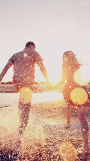 Couple Love Beach Happy Marry Me Nature Dark Android wallpaper