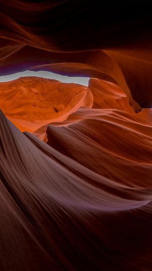 Dark Inside Mountain Red Rock Nature Android wallpaper