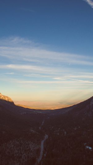 Dawn Mountain Landscape Nature Android wallpaper