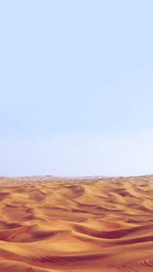 Desert Minimal Blue Nature Sky Earth Android wallpaper