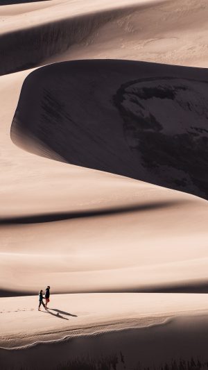 Desert Nature Sand Hot Summer Android wallpaper
