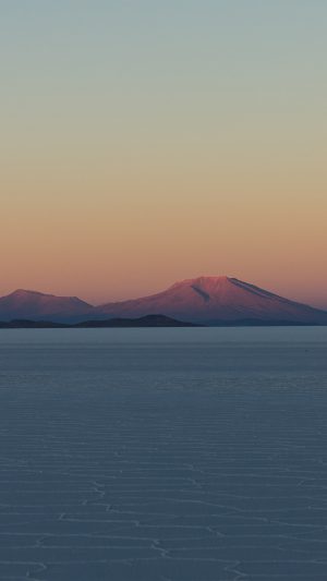 Dessert Mountain Nature Calm Dawn Android wallpaper
