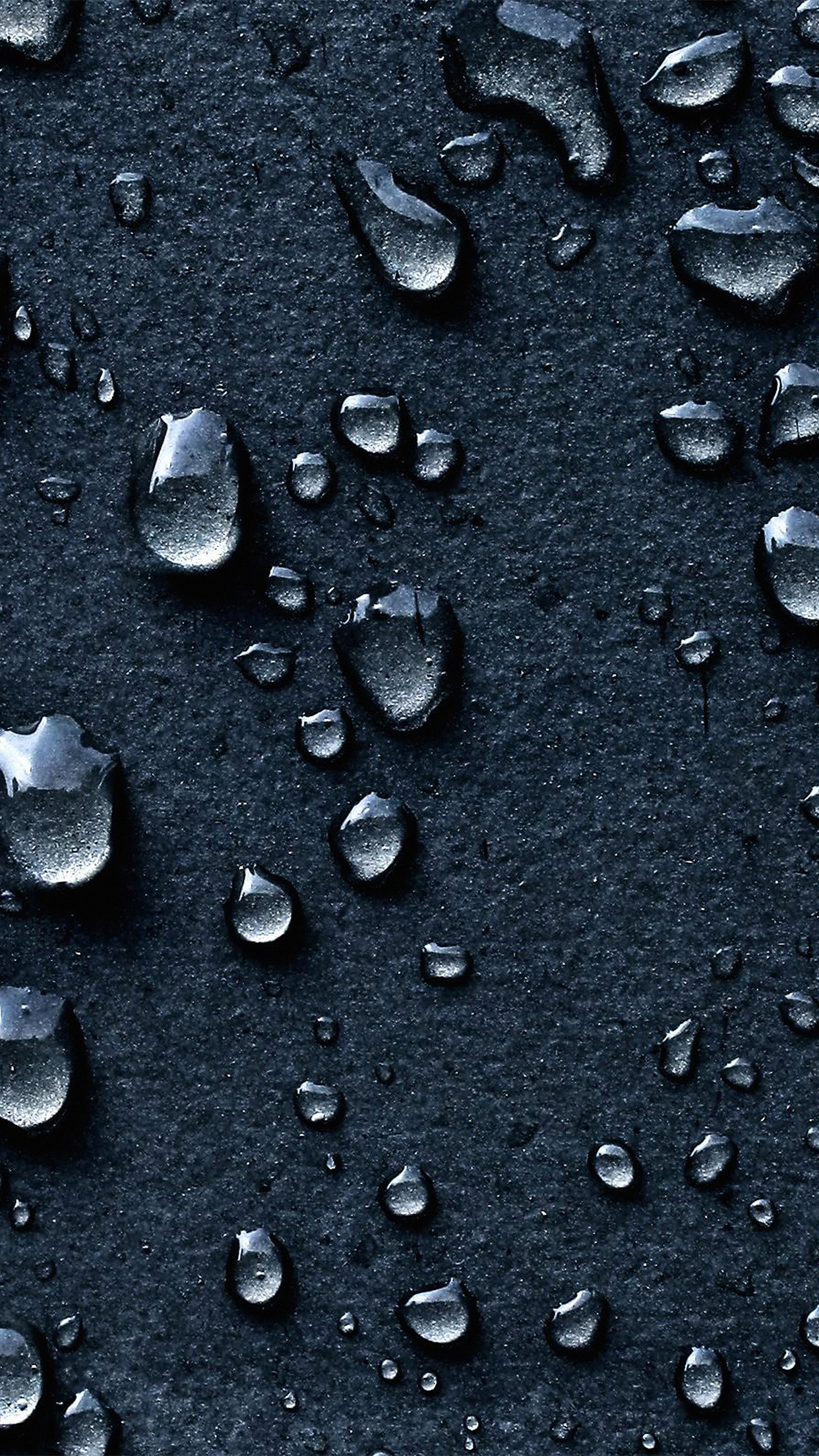 Drops Of Rain Blue Nature Texture Pattern Android wallpaper