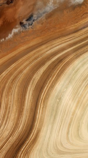 Earthview Land Orange Golden Curve Nature Android wallpaper