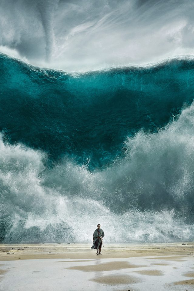 Exodus Wave Sea Art Film Illust Android wallpaper