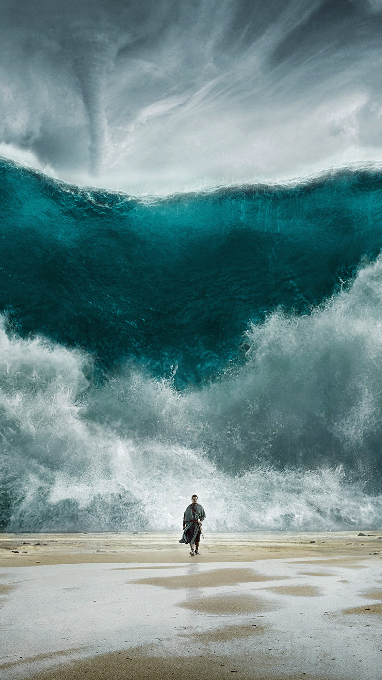 Exodus Wave Sea Art Film Illust Android wallpaper