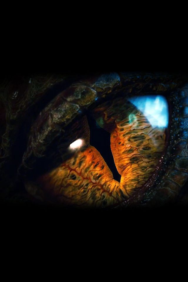 Eye Dragon Film Hobbit The Battle Five Armies Art Dark Android wallpaper