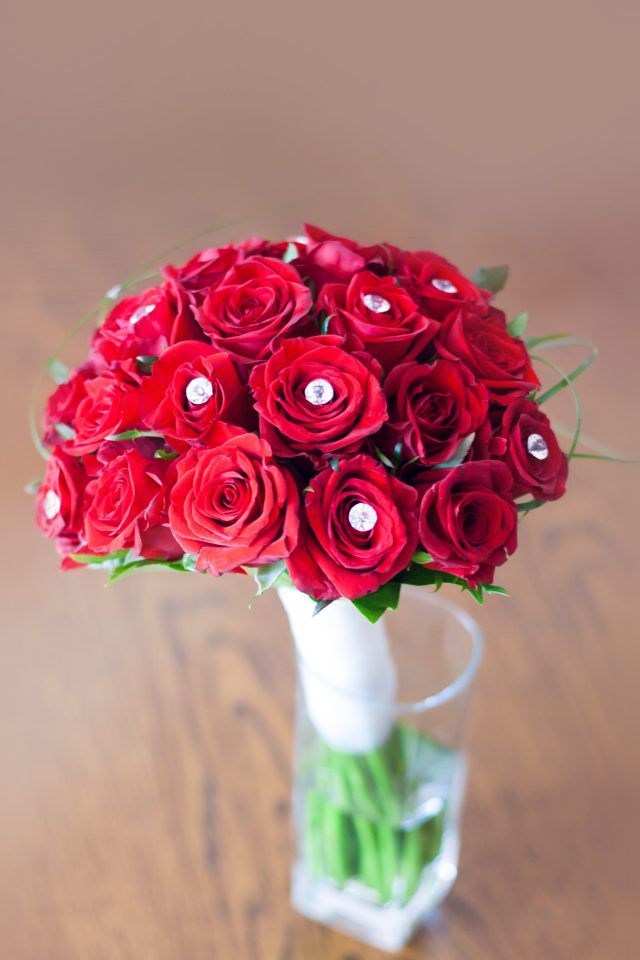 Flower Red Vase Life Art Nature Rose Sprin Android wallpaper