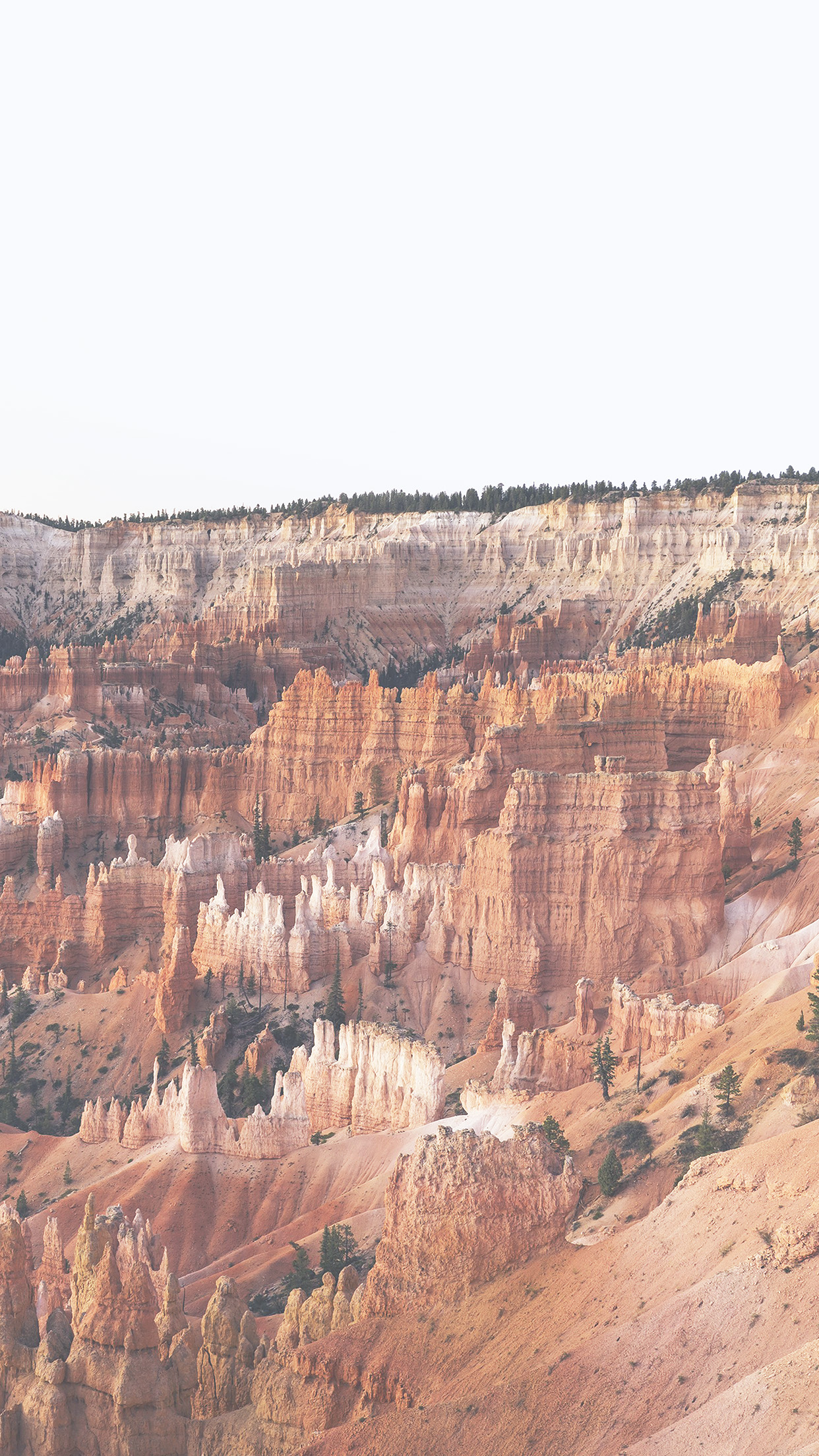 Grand Canyon Creek Nature Desert Scene White Android wallpaper