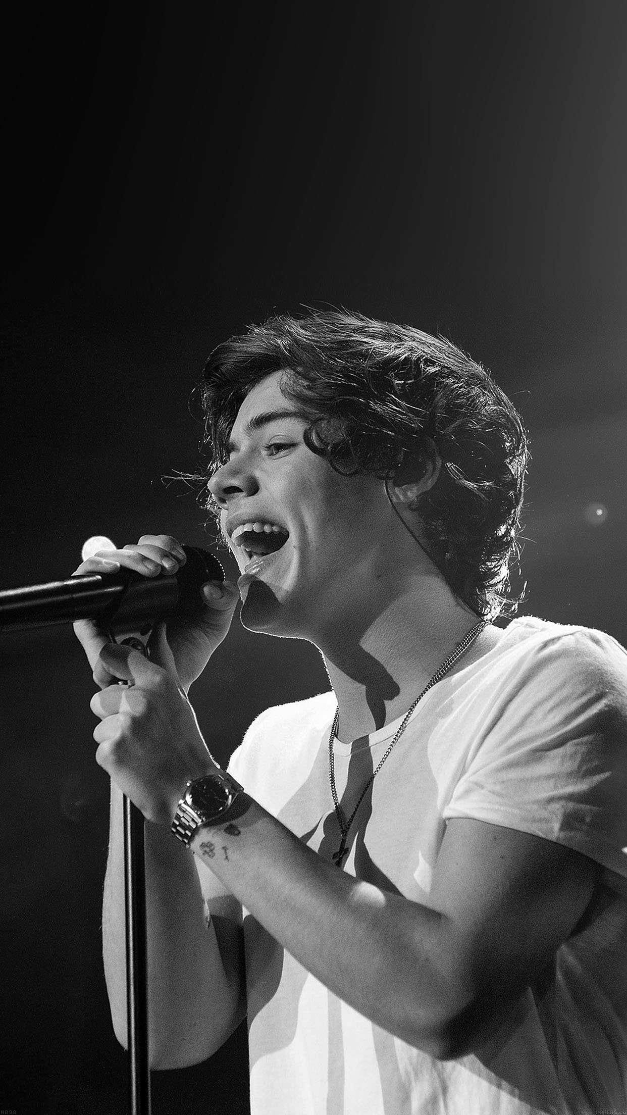 Harry Styles Singing Band Music Android wallpaper