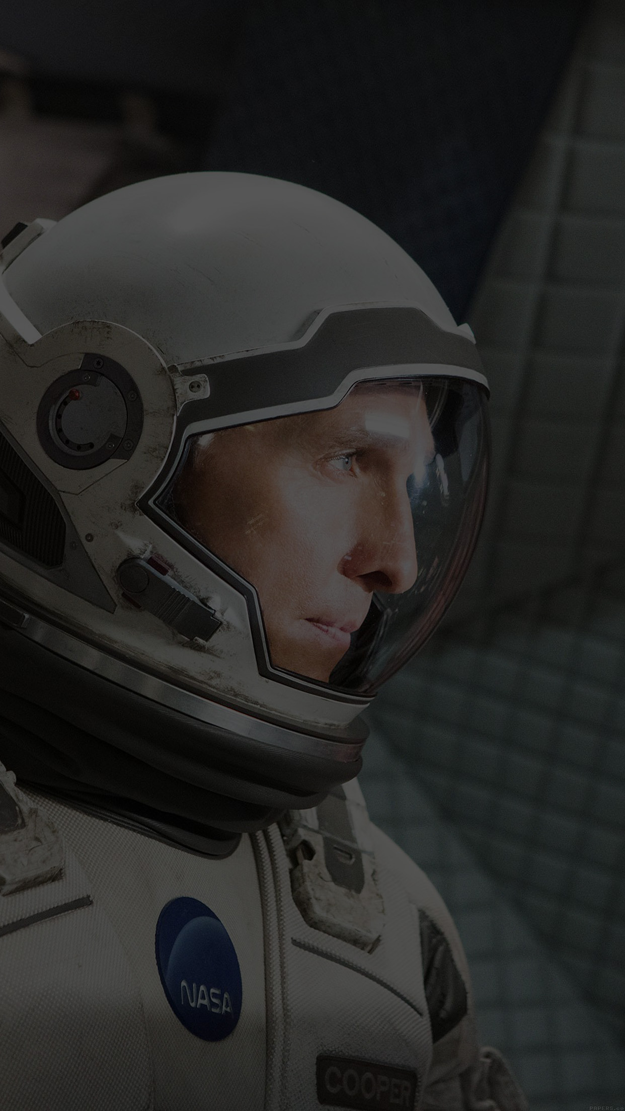 Interstellar Cooper Film Dark Actor Matthew Mcconaughey Android wallpaper