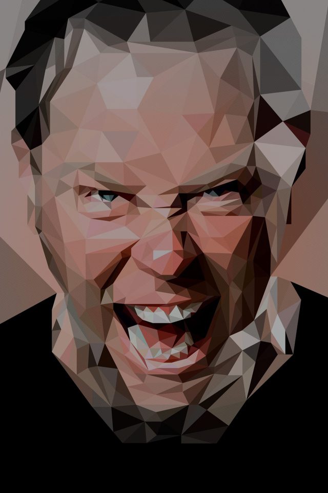 James Hetfield Music Metallica Bw Android wallpaper