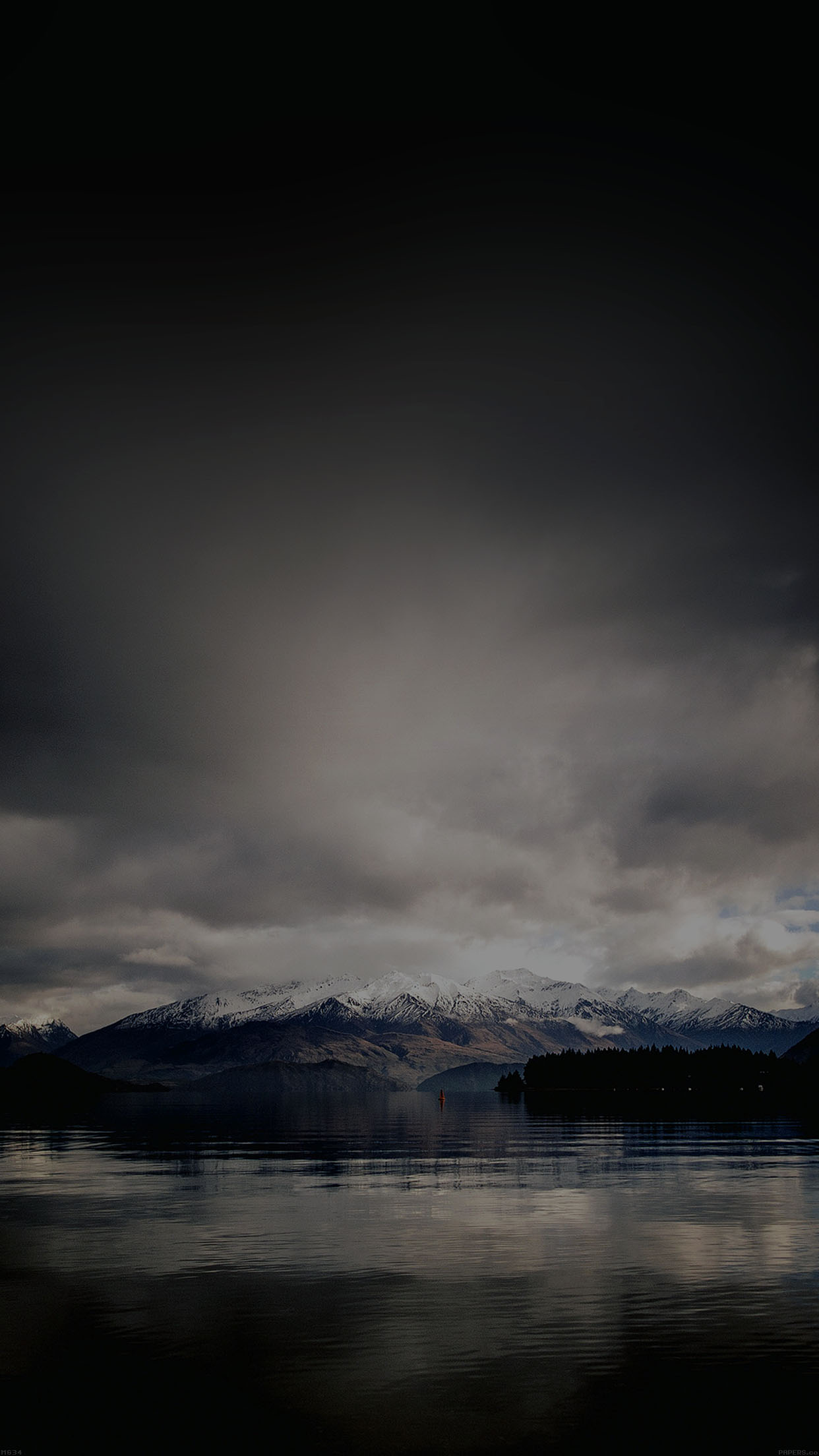 Lake Dark Mountain And Sky Nature Android Wallpaper Android Hd