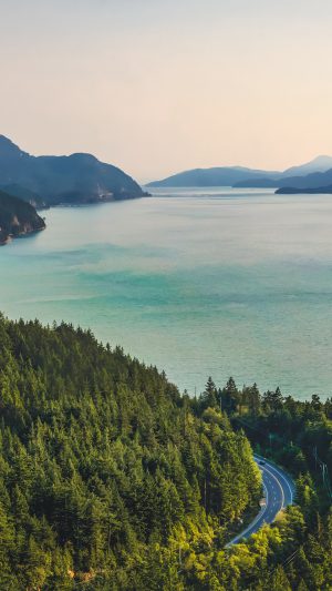 Lake Green Nature Wonderful Summer Day Mountain Android wallpaper