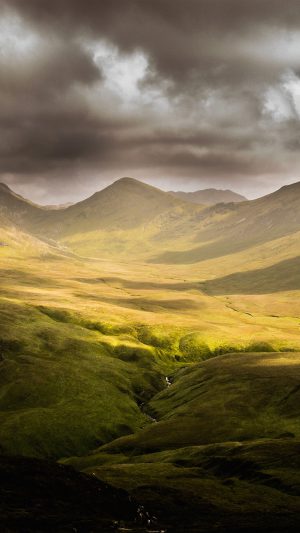 Landscape Green Mountain Windows Nature Android wallpaper
