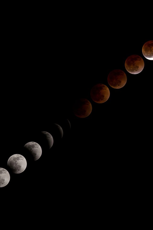 Blood Moon Lunar Eclipse Android wallpaper
