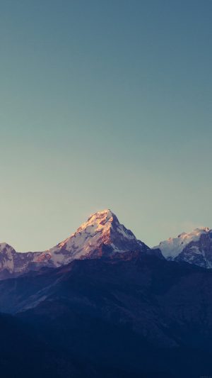 Mountain Blue High Sky Nature Rocky Android wallpaper