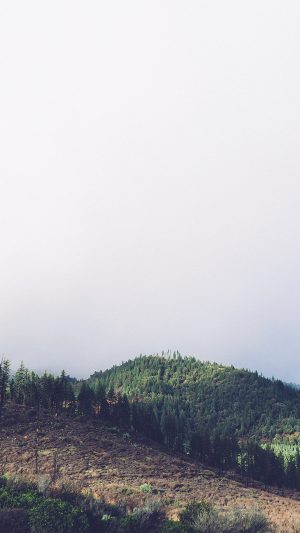 Mountain Blue Sky White Nature Android wallpaper