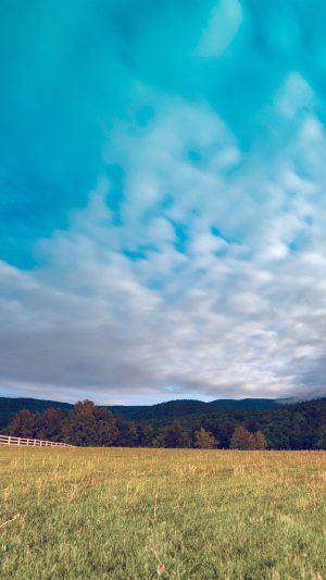 Mountain Cloud Sunset Field Nature Android wallpaper
