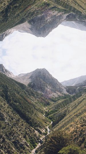Mountain Earth Top Nature Art Android wallpaper