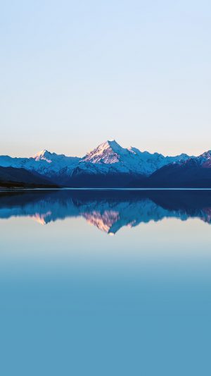 Mountain Lake Beautiful Nature Blue Sky Android wallpaper