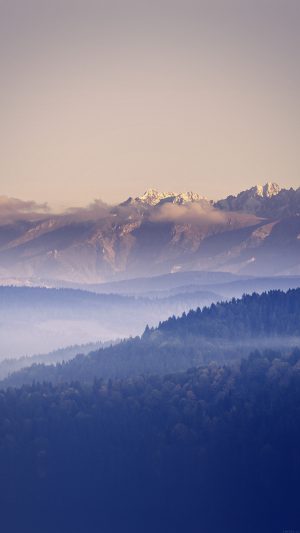 Mountain Peace Blue Sky Nature Android wallpaper