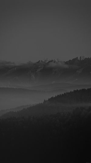 Mountain Peace Dark Sky Nature Android wallpaper