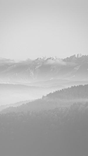 Mountain Peace White Sky Nature Android wallpaper