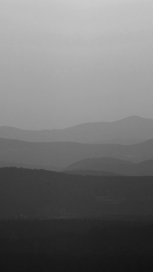 Mountain Silhouette Dark Bw Morning Nature Android wallpaper