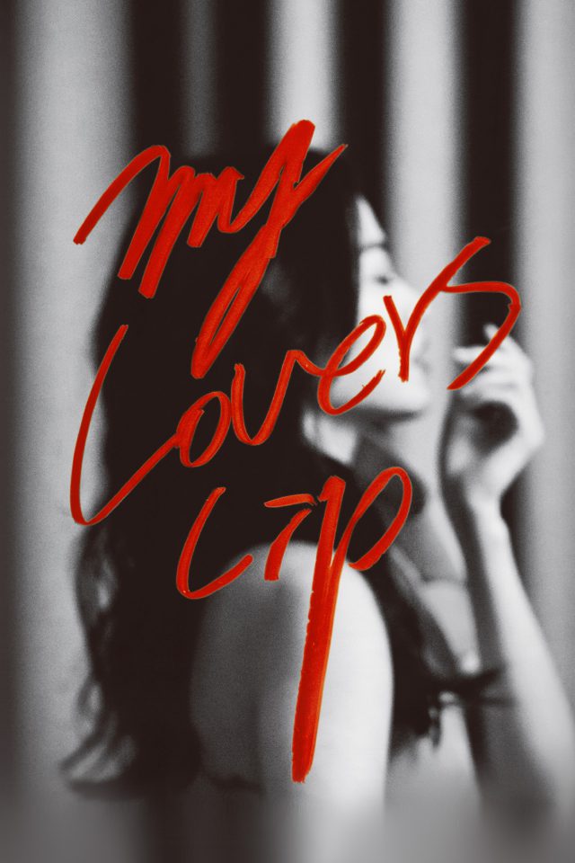 My Lovers Lip Model Art Red Poster Android wallpaper