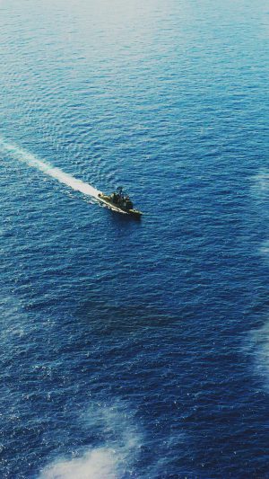 Ocean Ship Sea Sunny Day Pacific Nature Military Army Android wallpaper