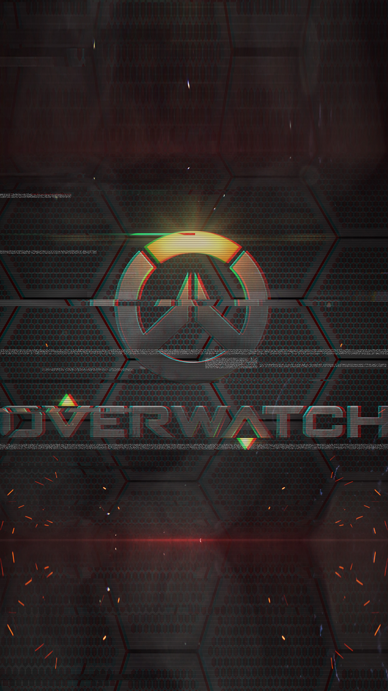Overwatch Logo Game Art Illustration Android wallpaper