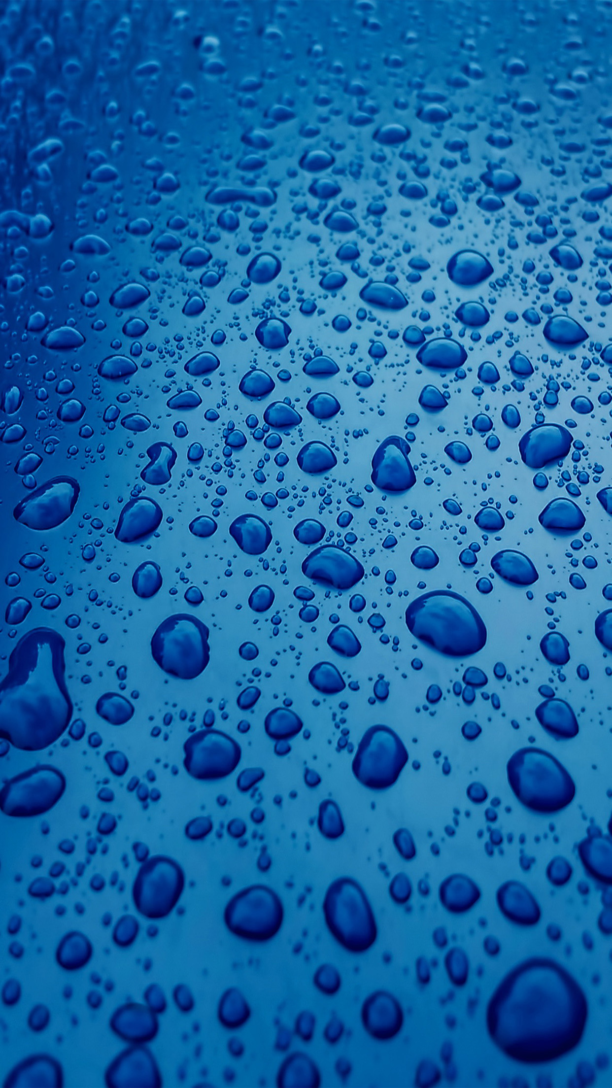 Rain Drop Nature Blue Sad Pattern Android wallpaper
