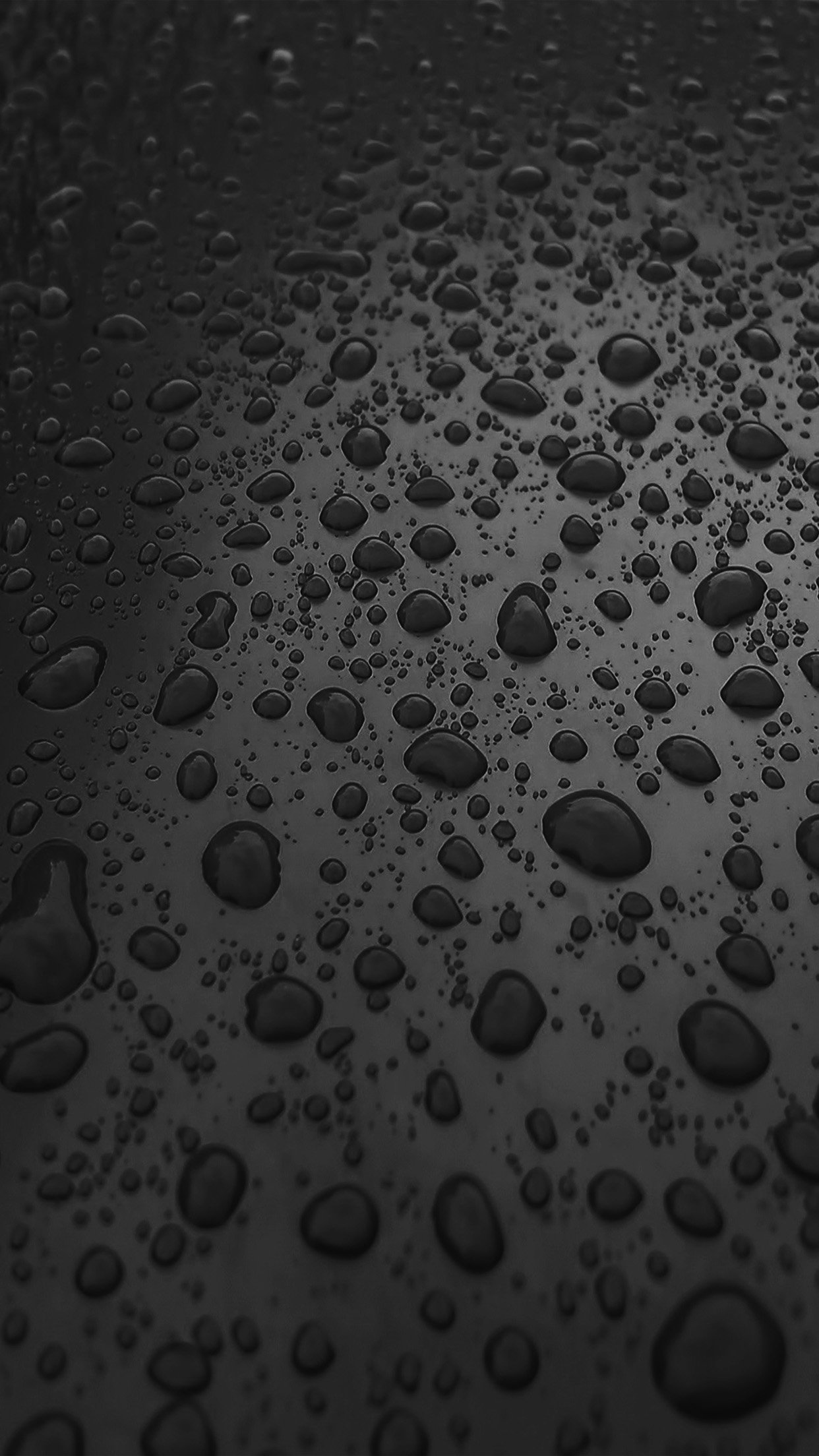 Rain Drop Nature Dark Bw Sad Pattern Android wallpaper