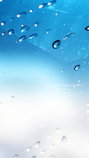 Rain Drop Window Sky Nature Art Android wallpaper