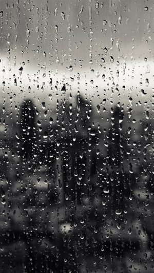 Rain Window Nature Pattern Android wallpaper