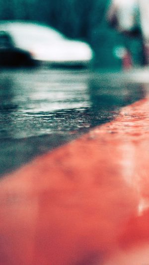 Rainy Walk Nature Android wallpaper