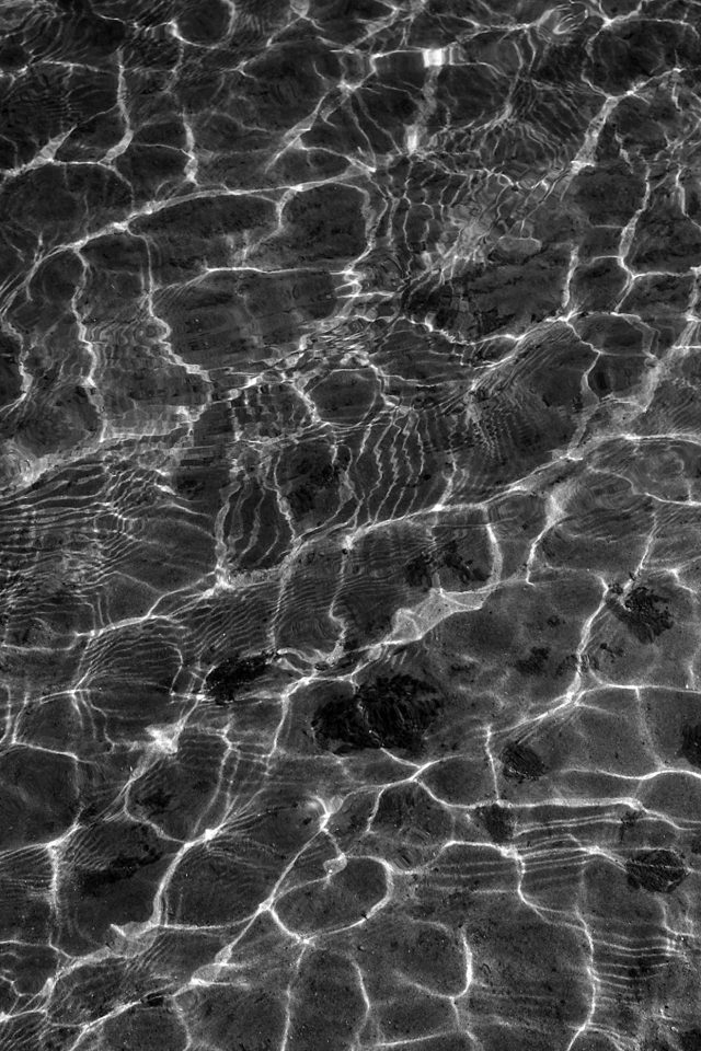 Ripple Water Nature Wave Pattern Bw Dark Android wallpaper