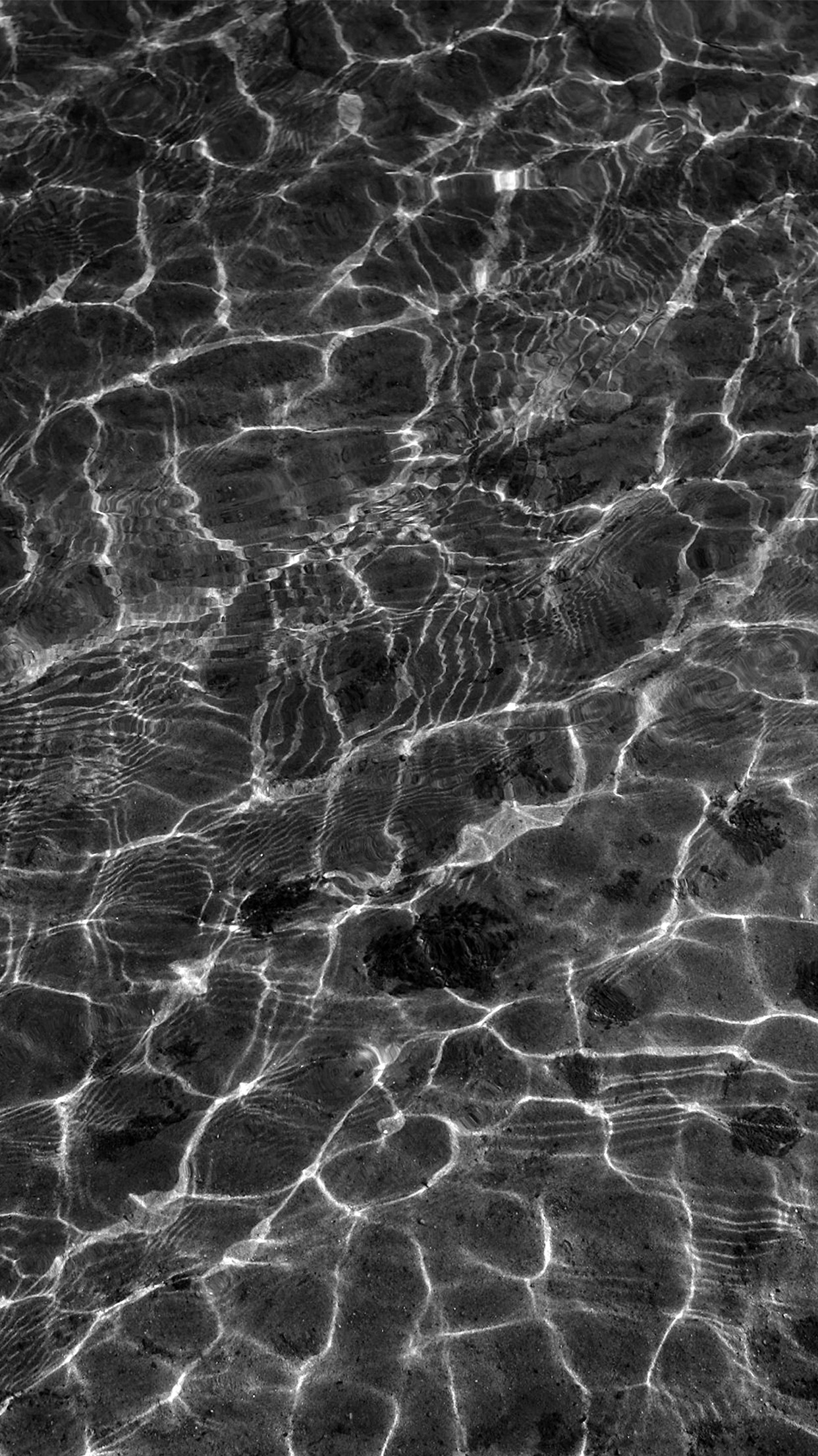 Ripple Water Nature Wave Pattern Bw Dark Android wallpaper