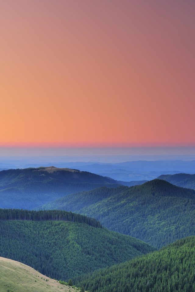 Romania Nature Mountain Sunset Sky Beatiful Android wallpaper