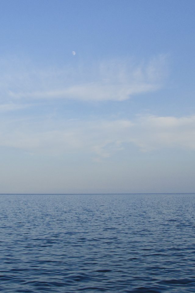 Sea Blue Ocean Sky Nature Android wallpaper